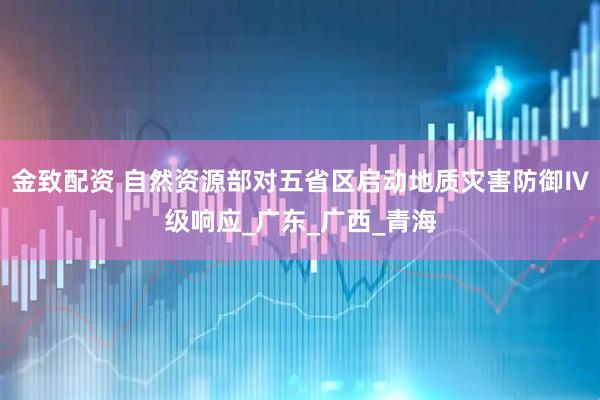 金致配资 自然资源部对五省区启动地质灾害防御Ⅳ级响应_广东_广西_青海